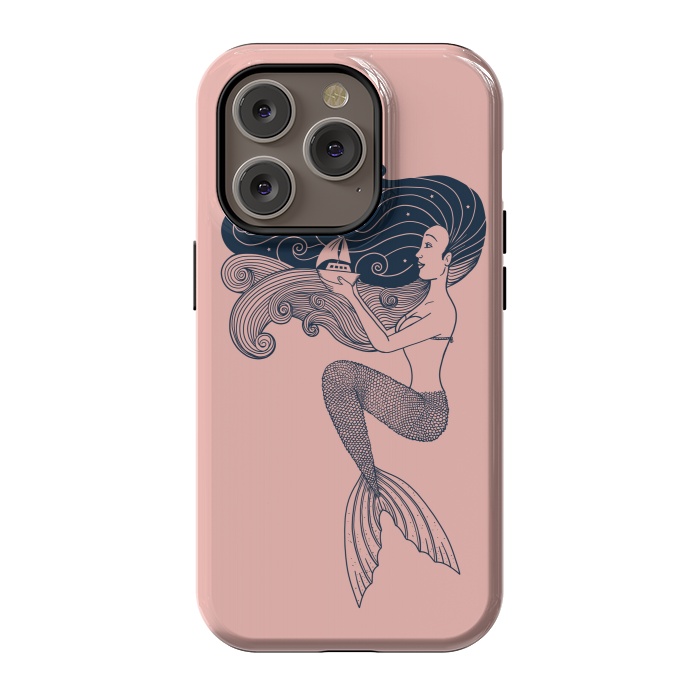 iPhone 14 Pro StrongFit Mermaid Rose by Coffee Man