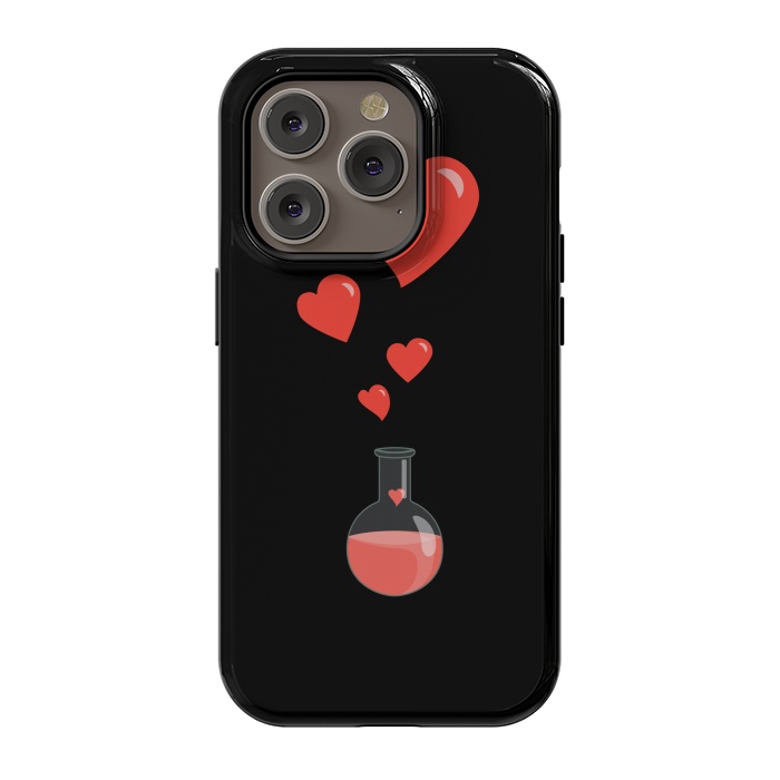 iPhone 14 Pro StrongFit Flask Of Hearts Love Chemistry by Boriana Giormova