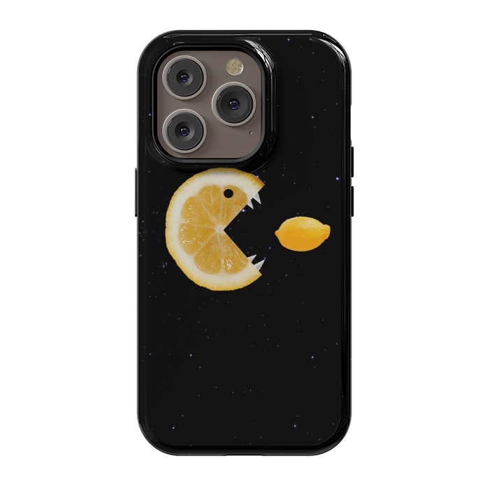 iPhone 14 Pro StrongFit Hungry Crazy Lemons by Boriana Giormova