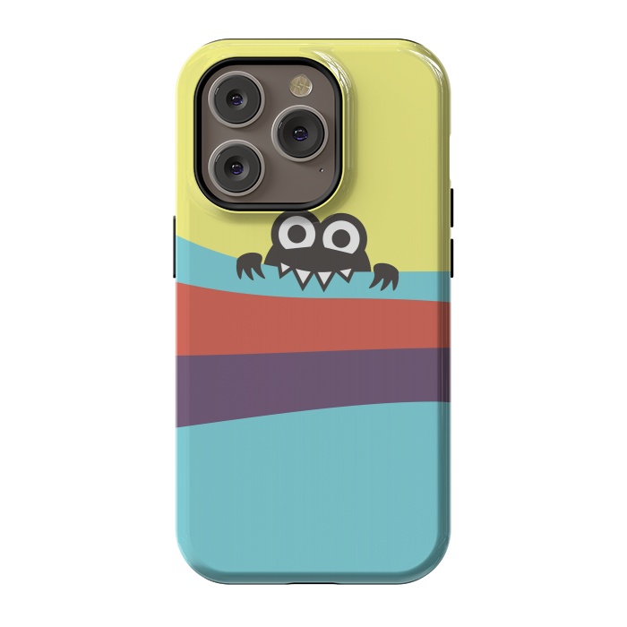 iPhone 14 Pro StrongFit Cute Bug Bites Yummy Colorful Stripes by Boriana Giormova