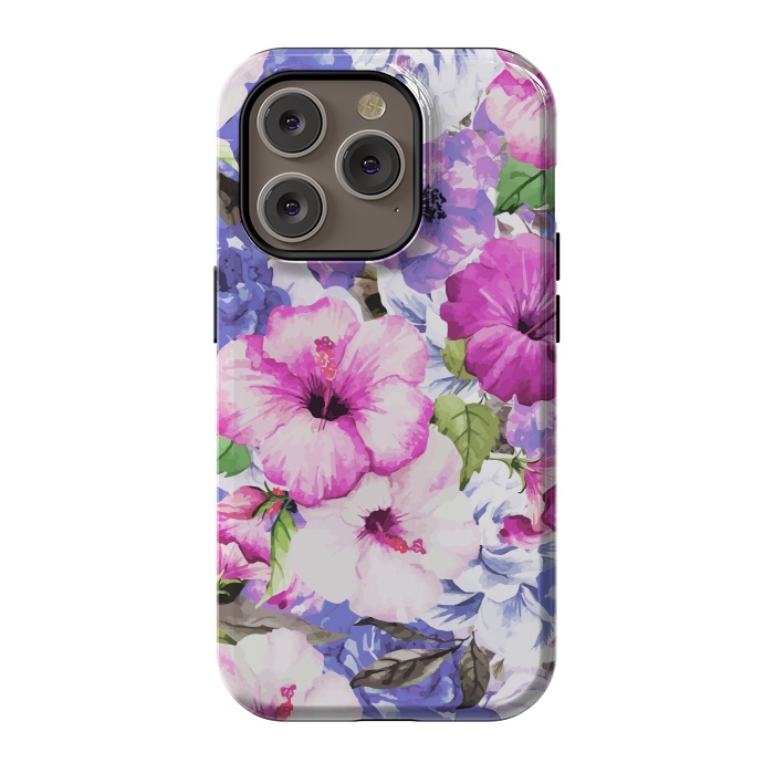 iPhone 14 Pro StrongFit Purple Blossom by Uma Prabhakar Gokhale
