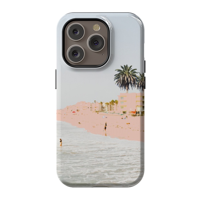 iPhone 14 Pro StrongFit Pink Beach by Uma Prabhakar Gokhale