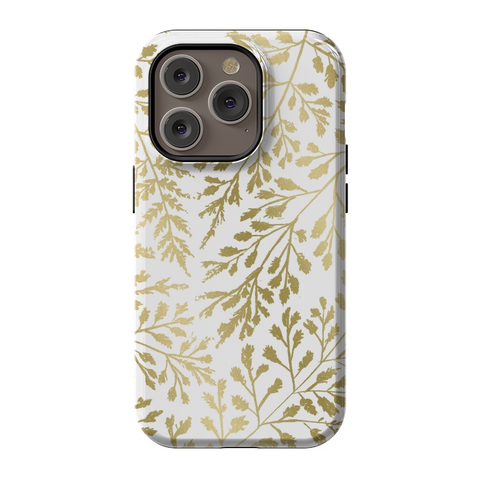 iPhone 14 Pro StrongFit Foliage Gold by Caitlin Workman