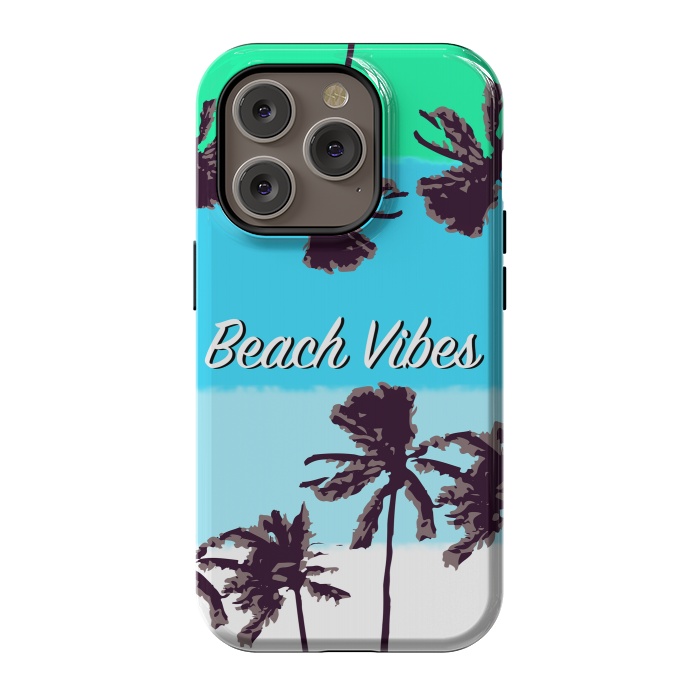 iPhone 14 Pro StrongFit Beach Vibes blue by MUKTA LATA BARUA