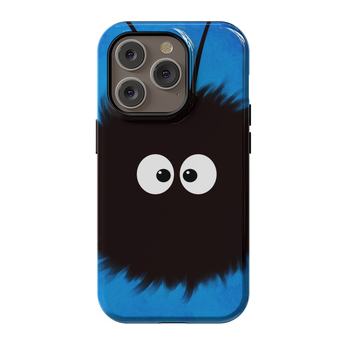 iPhone 14 Pro StrongFit Blue Cute Dazzled Bug Character by Boriana Giormova