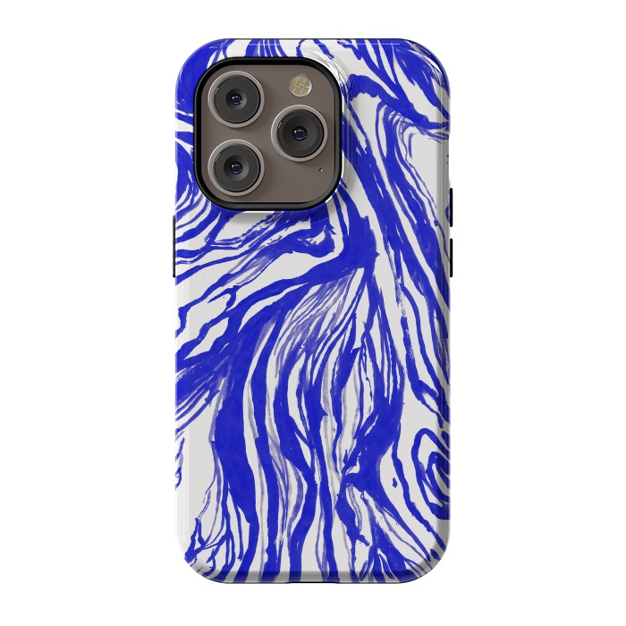 iPhone 14 Pro StrongFit Marble Royal by Caitlin Workman