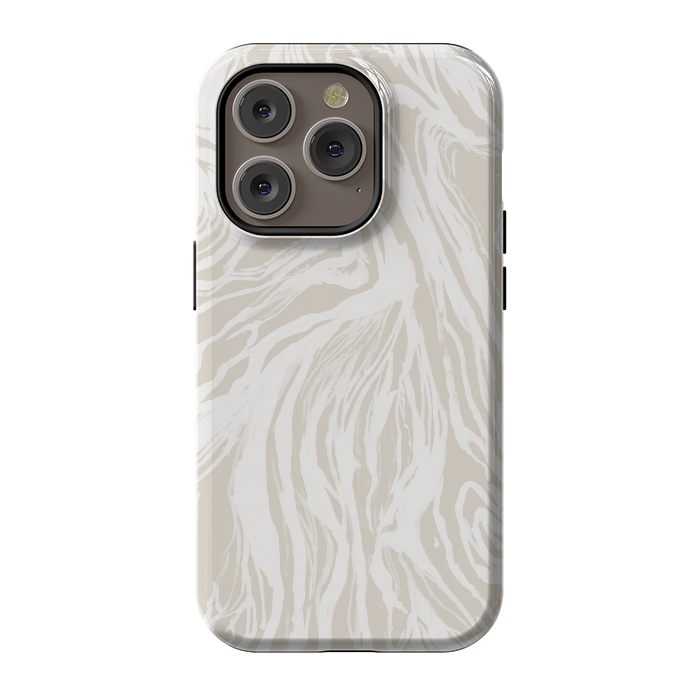iPhone 14 Pro StrongFit Nude Marble by Caitlin Workman