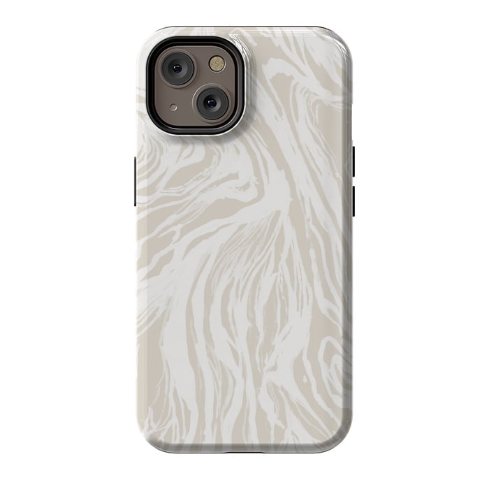 iPhone 14 StrongFit Nude Marble by Caitlin Workman