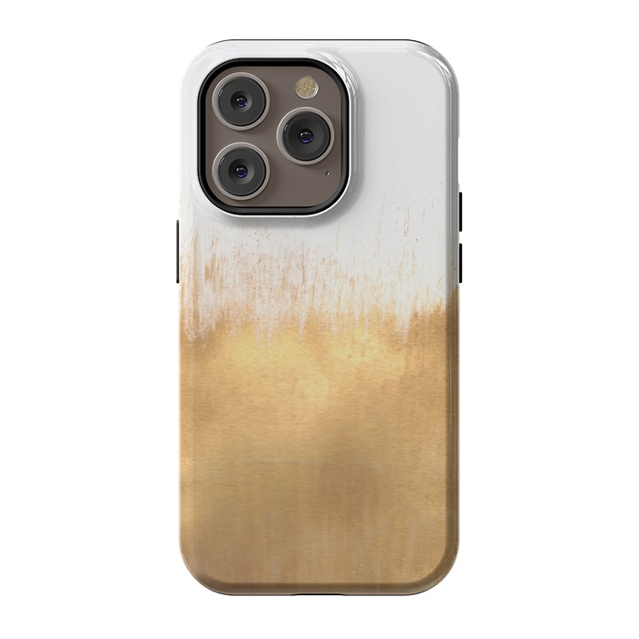 iPhone 14 Pro StrongFit Brushed Gold by Caitlin Workman