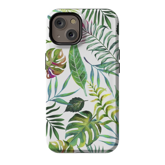 iPhone 14 StrongFit Tropical Flora by Uma Prabhakar Gokhale