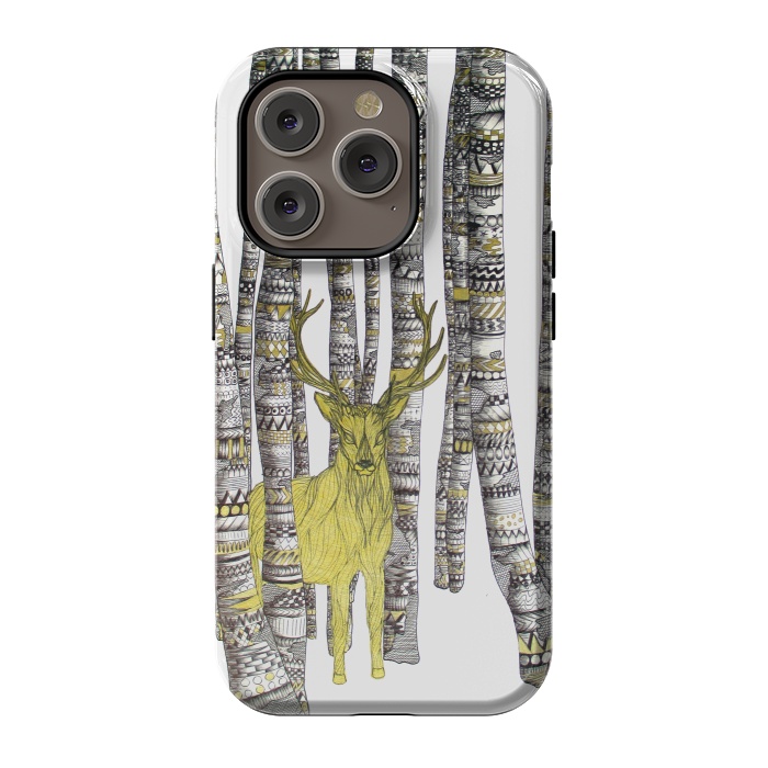 iPhone 14 Pro StrongFit The Golden Stag by ECMazur 