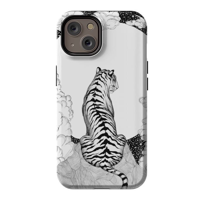 iPhone 14 StrongFit Tiger Moon by ECMazur 