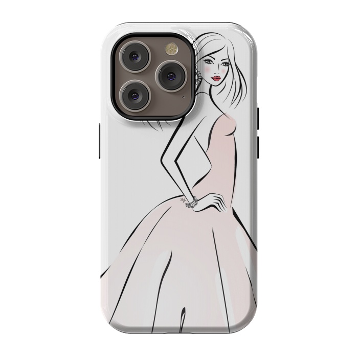 iPhone 14 Pro StrongFit Elegant woman bride by Martina