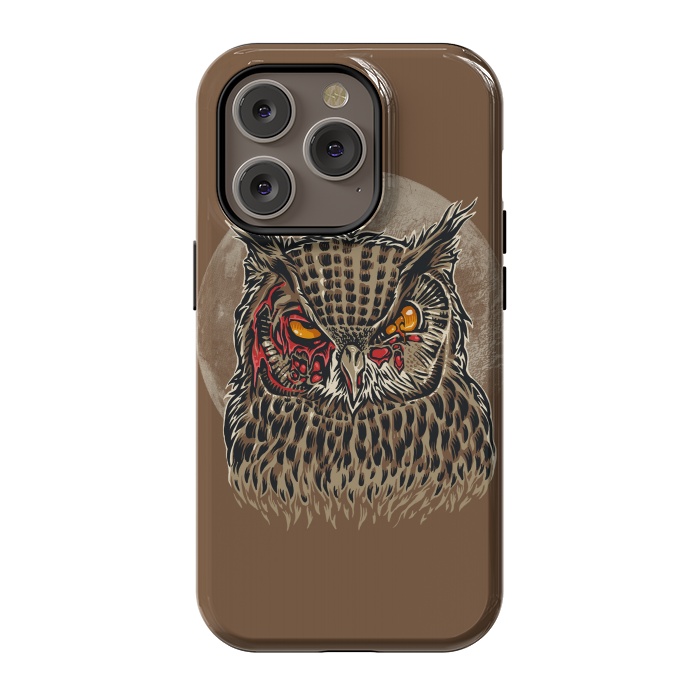 iPhone 14 Pro StrongFit Zombie Owl by Branko Ricov