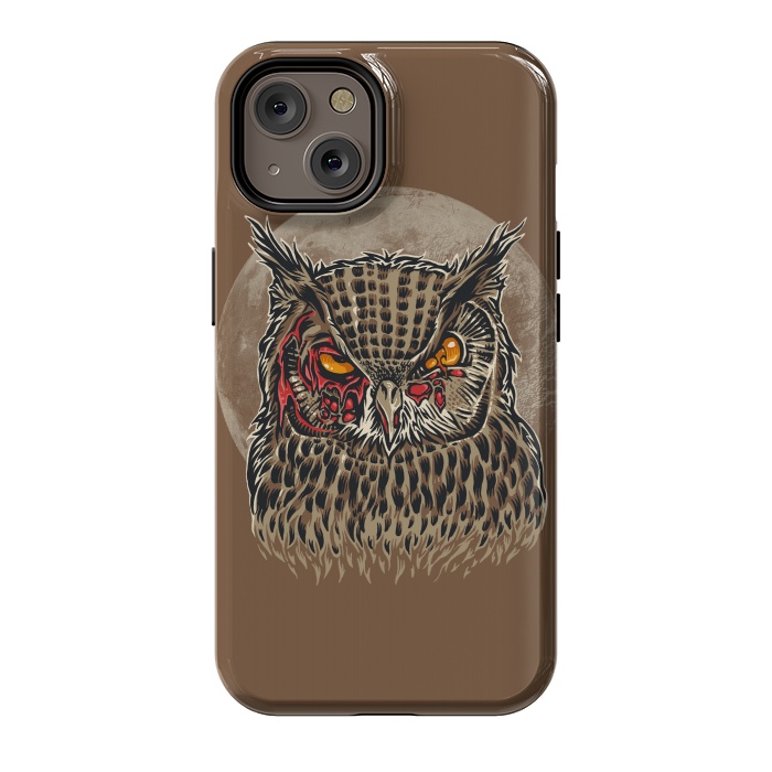 iPhone 14 StrongFit Zombie Owl by Branko Ricov