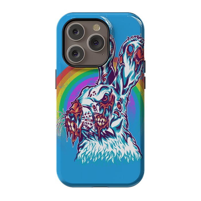 iPhone 14 Pro StrongFit Zombie Rabbit by Branko Ricov