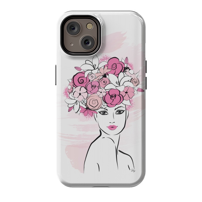iPhone 14 StrongFit Flower Crown Girl by Martina