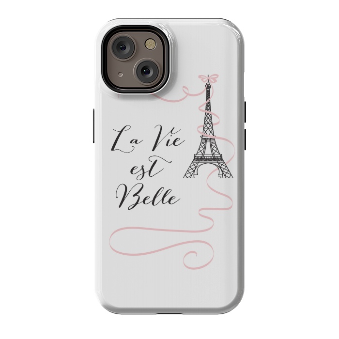 iPhone 14 StrongFit Eiffel Tower Quote by Martina