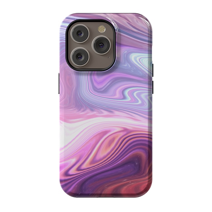iPhone 14 Pro StrongFit Purple Marble by Martina