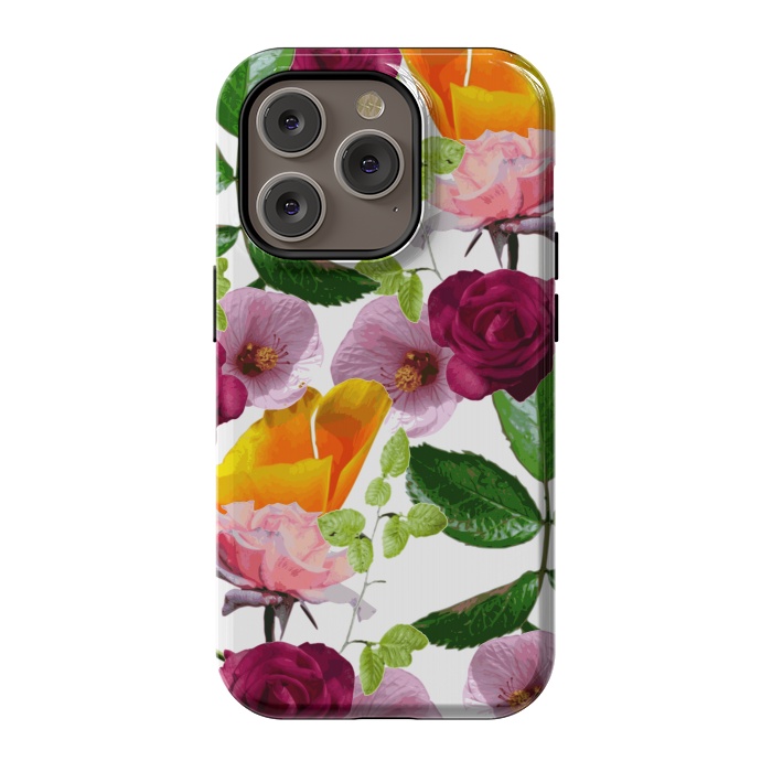iPhone 14 Pro StrongFit Kiddy Florals by Zala Farah