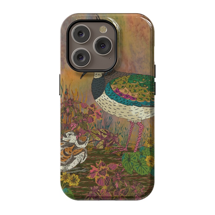 iPhone 14 Pro StrongFit Lapwing Revival by Lotti Brown