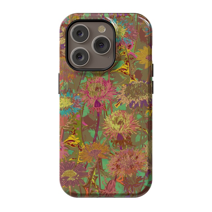 iPhone 14 Pro StrongFit Dandelion Dawn by Lotti Brown