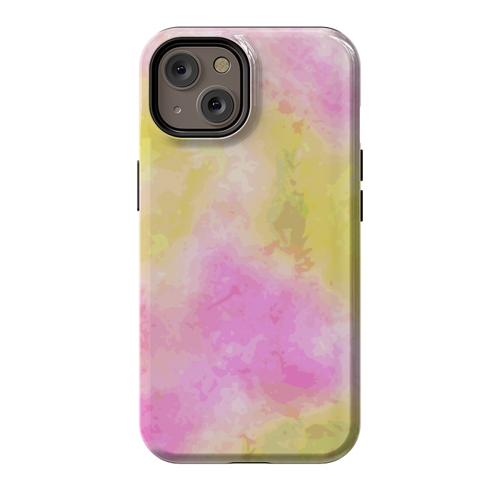 iPhone 14 StrongFit Pink + Yellow Galaxy by Zala Farah