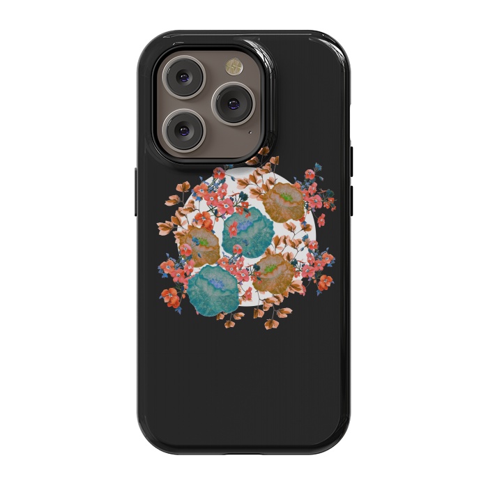 iPhone 14 Pro StrongFit Floral Stamp by Zala Farah