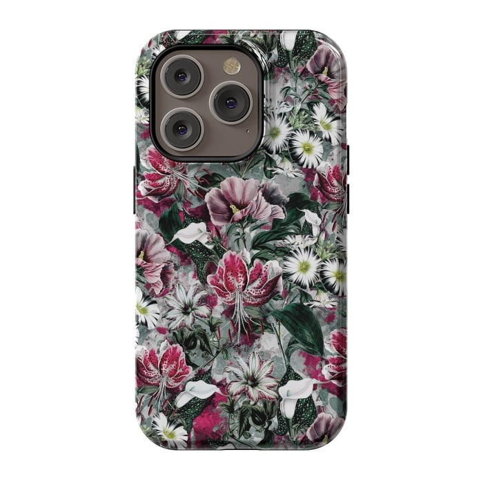 iPhone 14 Pro StrongFit Floral Spring by Riza Peker