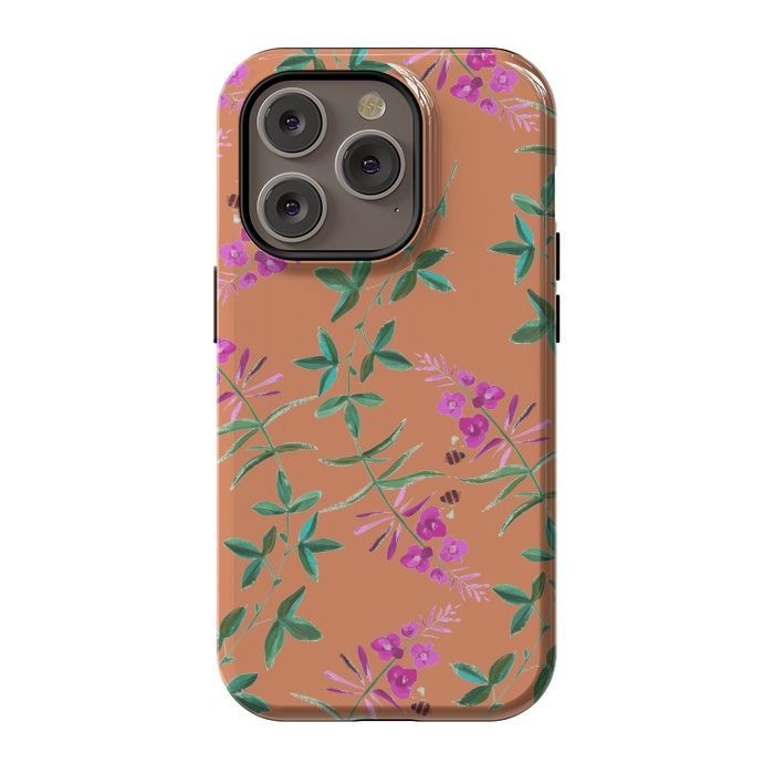 iPhone 14 Pro StrongFit Floral Vines V2. by Zala Farah