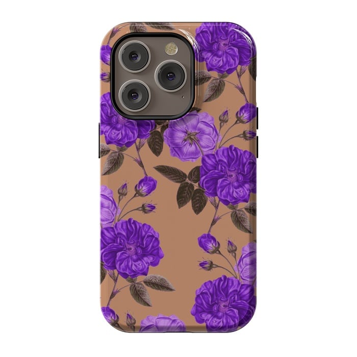 iPhone 14 Pro StrongFit Rosie Purple Love by Zala Farah