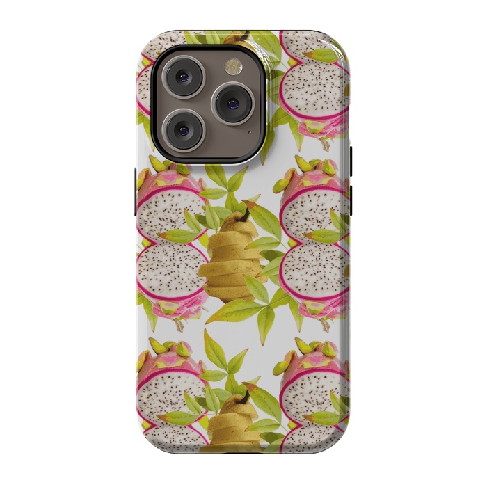 iPhone 14 Pro StrongFit Pear and Dragon Fruit by Zala Farah