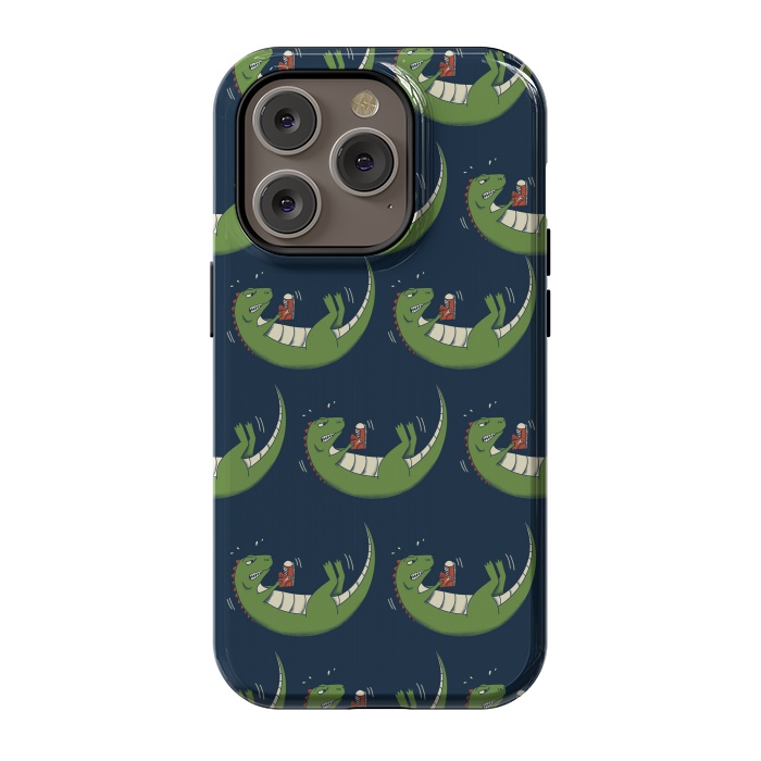 iPhone 14 Pro StrongFit Dinosaur new shoes by Coffee Man