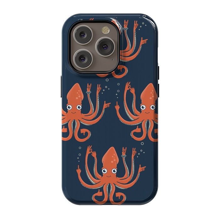 iPhone 14 Pro StrongFit Signals Octopus  by Coffee Man
