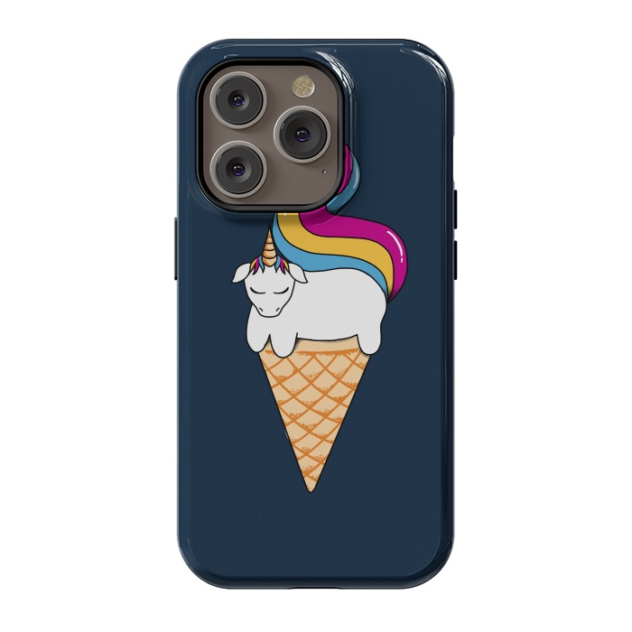iPhone 14 Pro StrongFit uni-cone blue by Coffee Man
