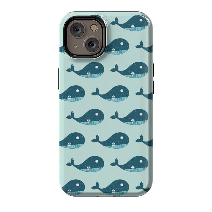 iPhone 14 StrongFit Whale Landscape by Coffee Man
