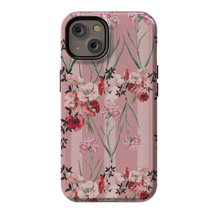 iPhone 14 StrongFit Floral Love X (Red) by Zala Farah
