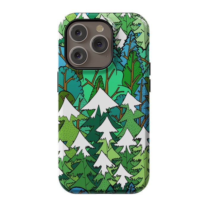 iPhone 14 Pro StrongFit Winter's Forest by Steve Wade (Swade)