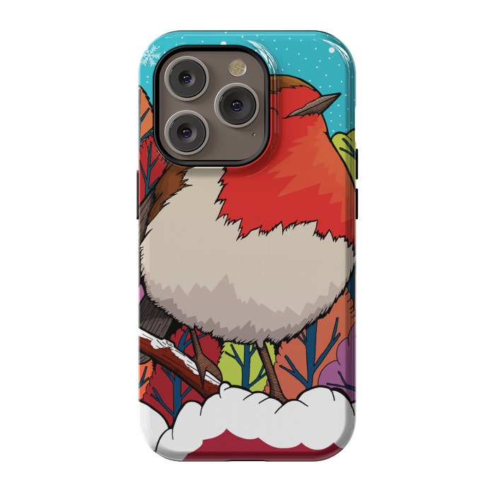 iPhone 14 Pro StrongFit The Big Red Robin by Steve Wade (Swade)
