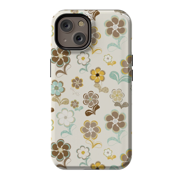 iPhone 14 StrongFit 60s Flowers by Paula Ohreen