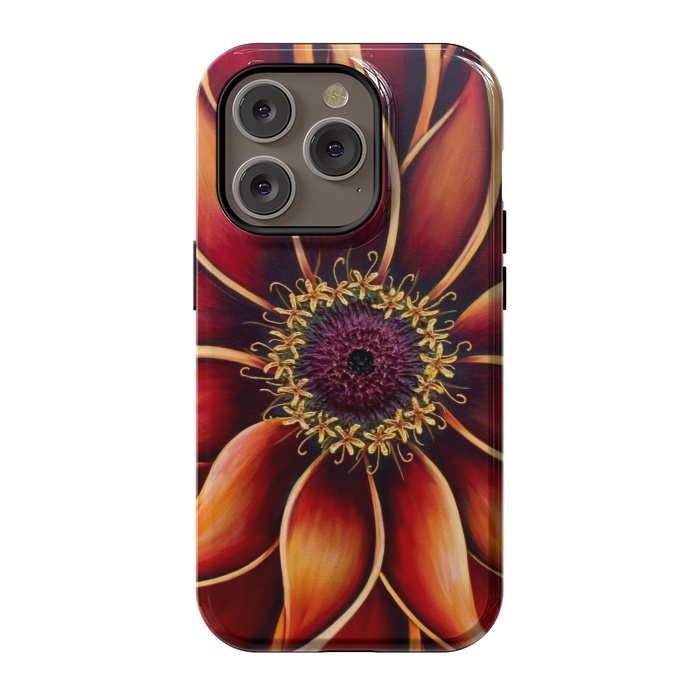 iPhone 14 Pro StrongFit Zinnia by Denise Cassidy Wood