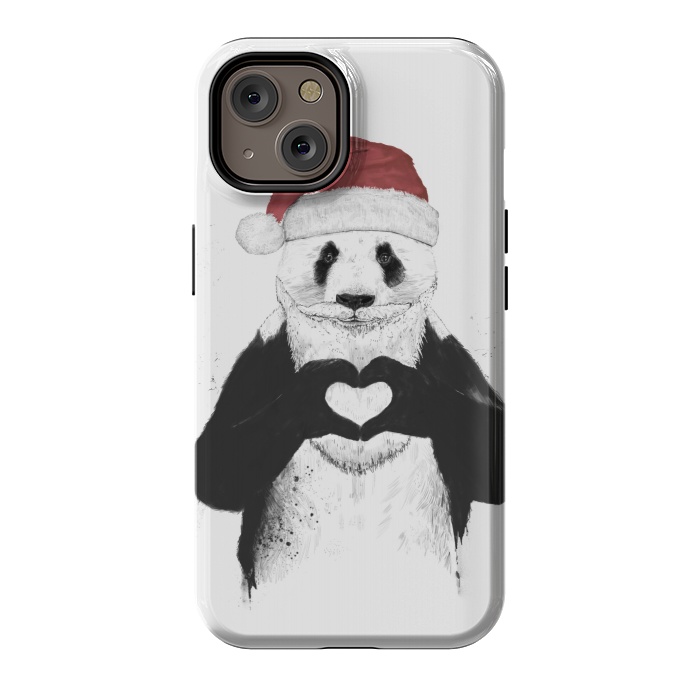 iPhone 14 StrongFit Santa panda by Balazs Solti