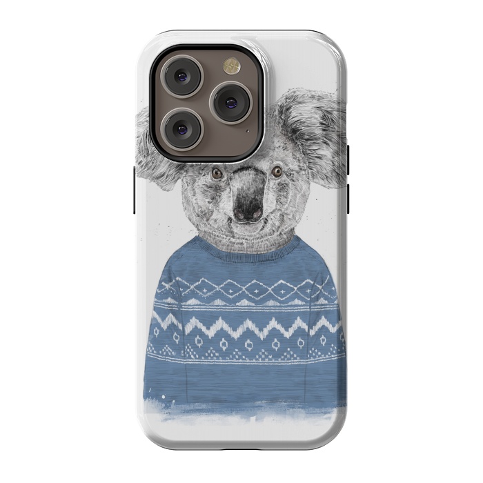 iPhone 14 Pro StrongFit Winter koala by Balazs Solti