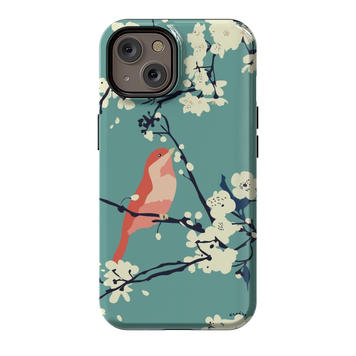 iPhone 14 StrongFit Bird and Blossom by Zoe Charlotte
