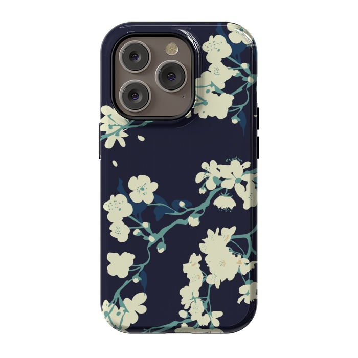 iPhone 14 Pro StrongFit Cherry Blossoms by Zoe Charlotte