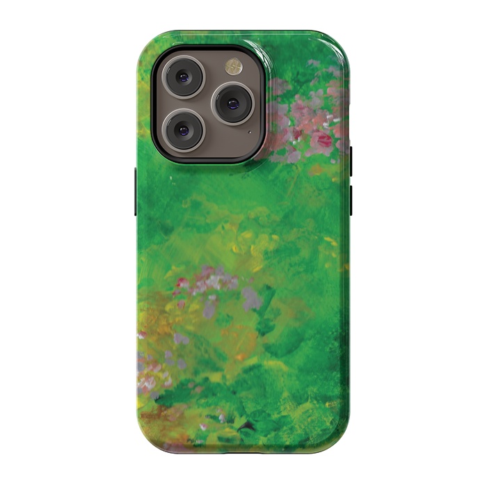 iPhone 14 Pro StrongFit Impressionist Meadow by Zoe Charlotte