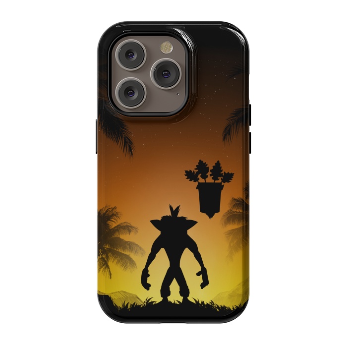 iPhone 14 Pro StrongFit Protector of the island by Denis Orio Ibañez