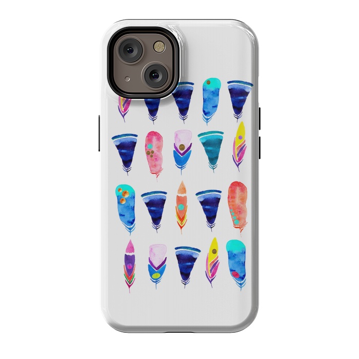 iPhone 14 StrongFit Candy Feather by Amaya Brydon