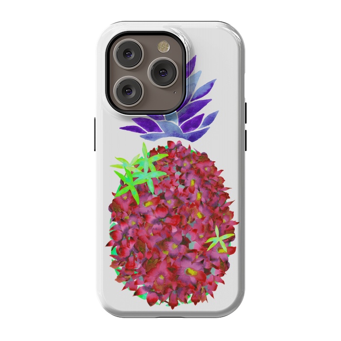 iPhone 14 Pro StrongFit Pineapple Punch by Amaya Brydon