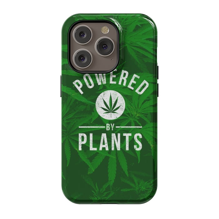 iPhone 14 Pro StrongFit Powered by Plants by Mitxel Gonzalez